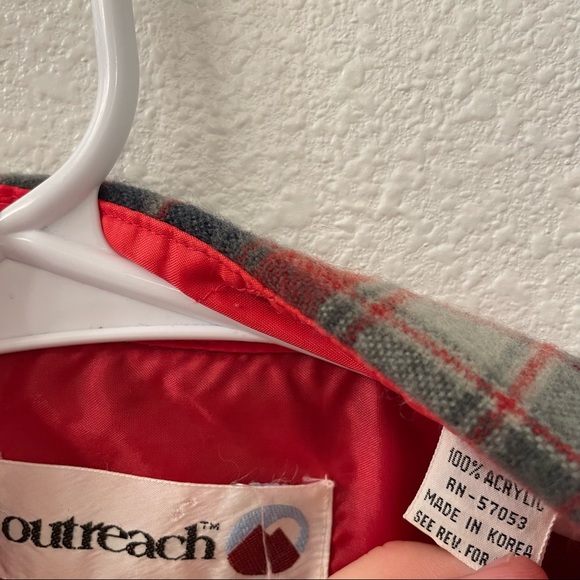 Outreach flannel shirt red medium - Picture 4 of 5